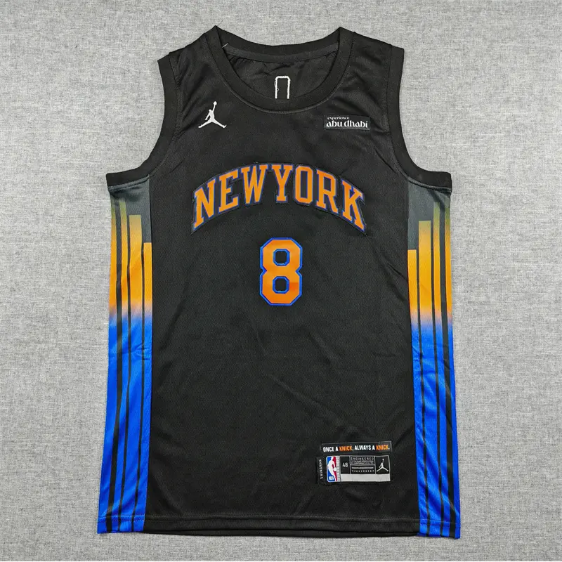 Camiseta OG Anunoby #8 New York Knicks 2026 Negro Statement Edition