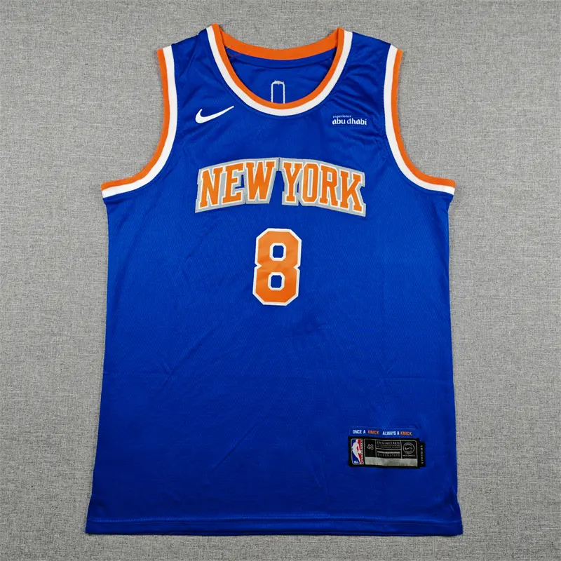 Camiseta OG Anunoby #8 New York Knicks Azul