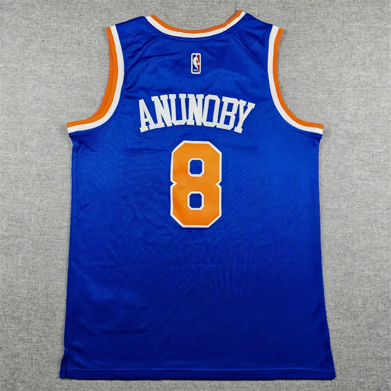 Camiseta OG Anunoby #8 New York Knicks Azul