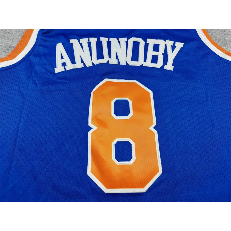 Camiseta OG Anunoby #8 New York Knicks Azul