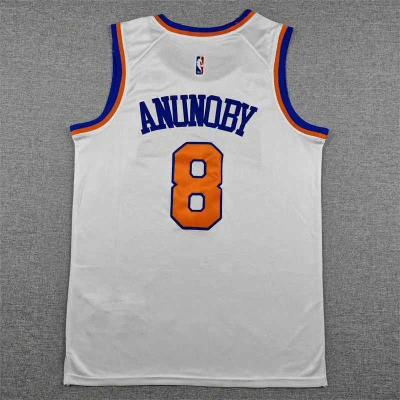 Camiseta OG Anunoby #8 New York Knicks Blanco