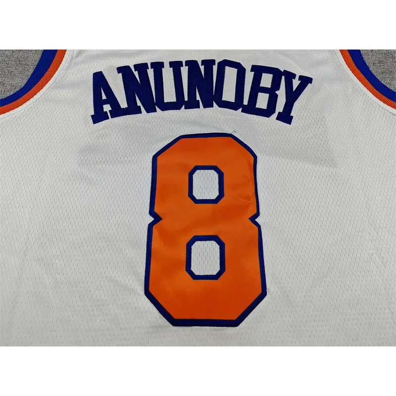Camiseta OG Anunoby #8 New York Knicks Blanco