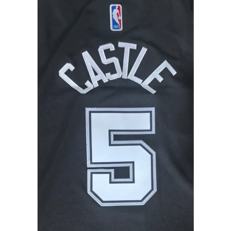 Camiseta Stephon Castle #5 San Antonio Spurs Negro