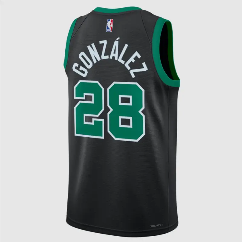 Camiseta Hugo González #28 Boston Celtics Negro Statement Edition