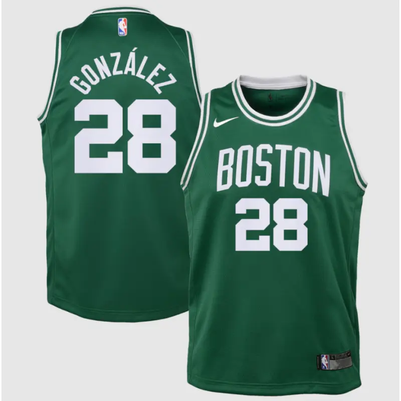 Camiseta Hugo González #28 Boston Celtics Verde Icon Edition Niño