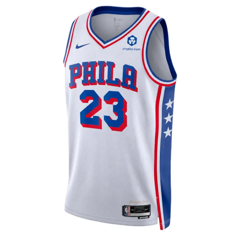 Camiseta Lebron James #23 Philadelphia 76ers 2026 Blanco Association Edition