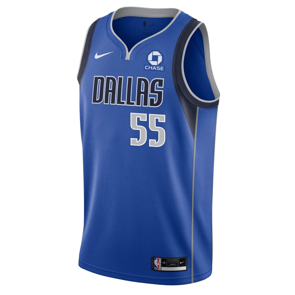 Camiseta Sergio De Larrea #55 Dallas Mavericks 2026 Azul Icon Edition