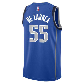 Camiseta Sergio De Larrea #55 Dallas Mavericks 2026 Azul Icon Edition