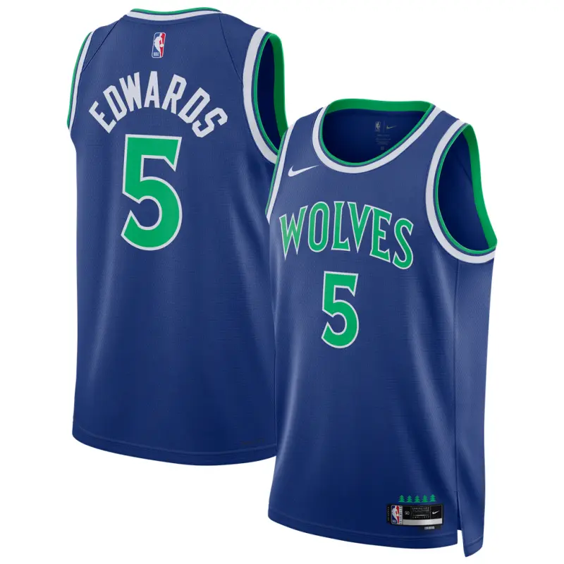 Camiseta Anthony Edwards #5 Minnesota Timberwolves 2027 Azul