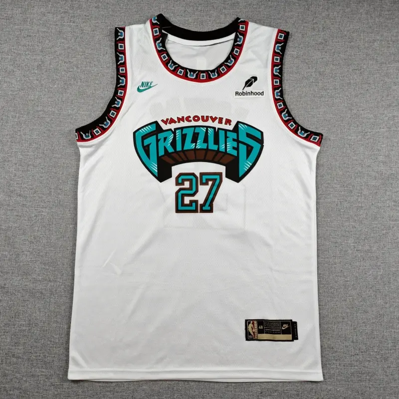Camiseta Cameron Boozer #27 Memphis Grizzlies 2027 Blanco