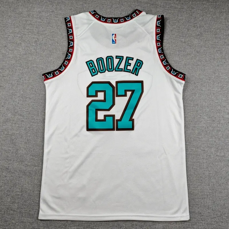 Camiseta Cameron Boozer #27 Memphis Grizzlies 2027 Blanco