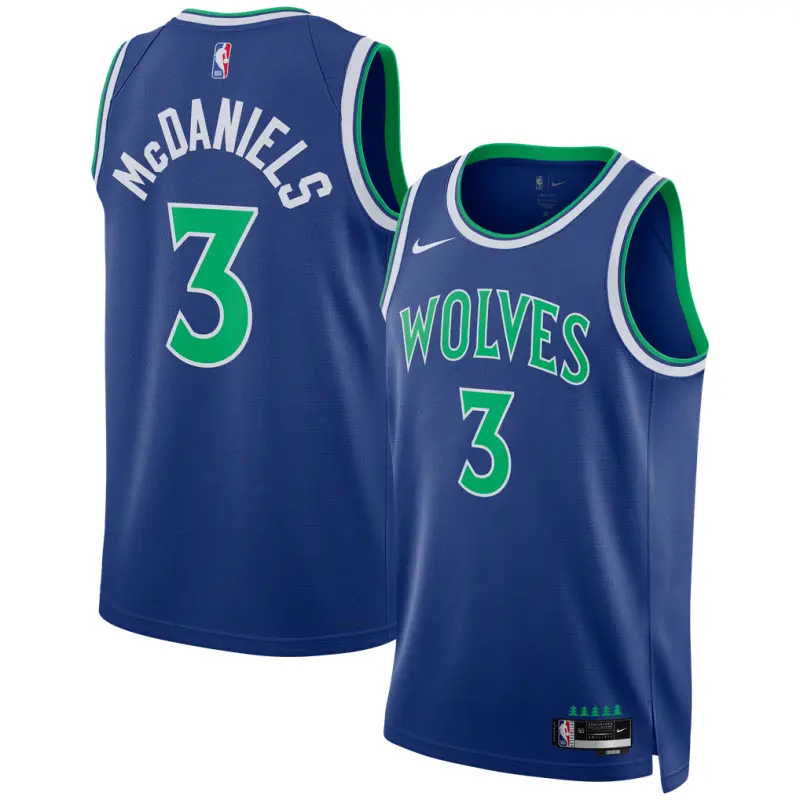 Camiseta Jaden McDaniels #3 Minnesota Timberwolves 2027 Azul