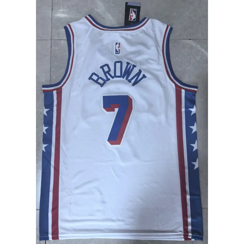Camiseta Jaylen Brown #7 Philadelphia 76ers 2026 Blanco