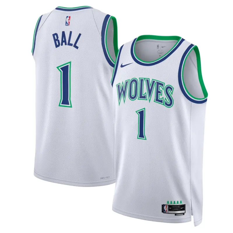 Camiseta LaMelo Ball #1 Minnesota Timberwolves 2027 Blanco