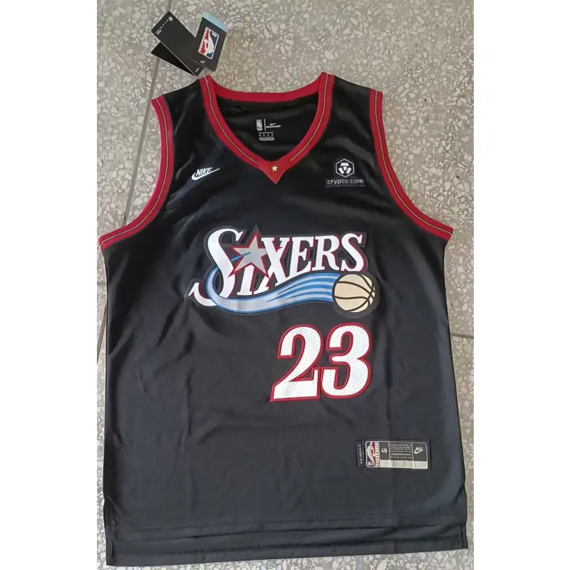 Camiseta Lebron James #23 Philadelphia 76ers 2026 Negro Niño