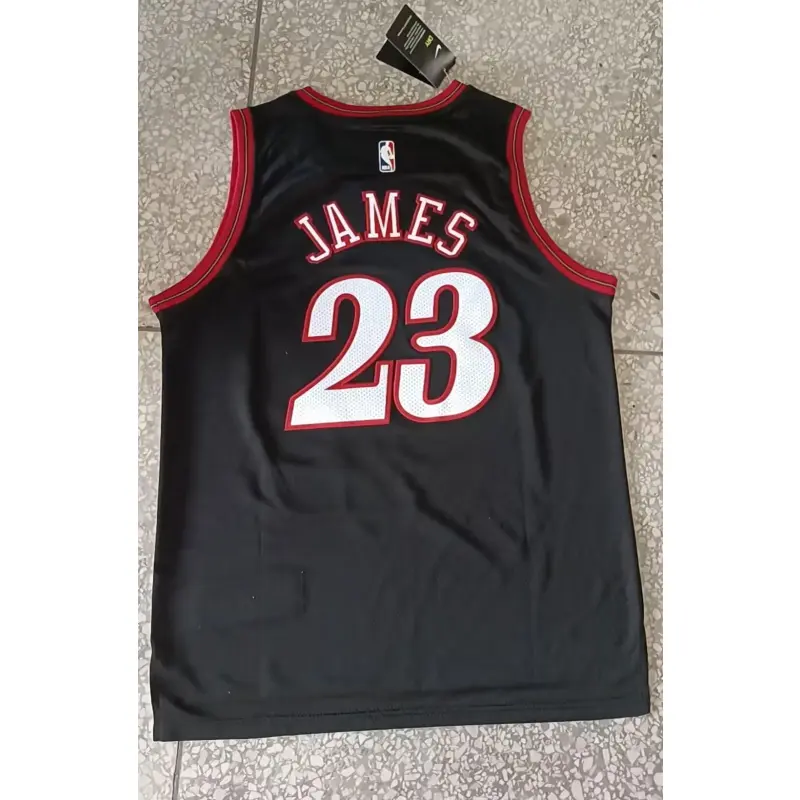 Camiseta Lebron James #23 Philadelphia 76ers 2026 Negro Niño