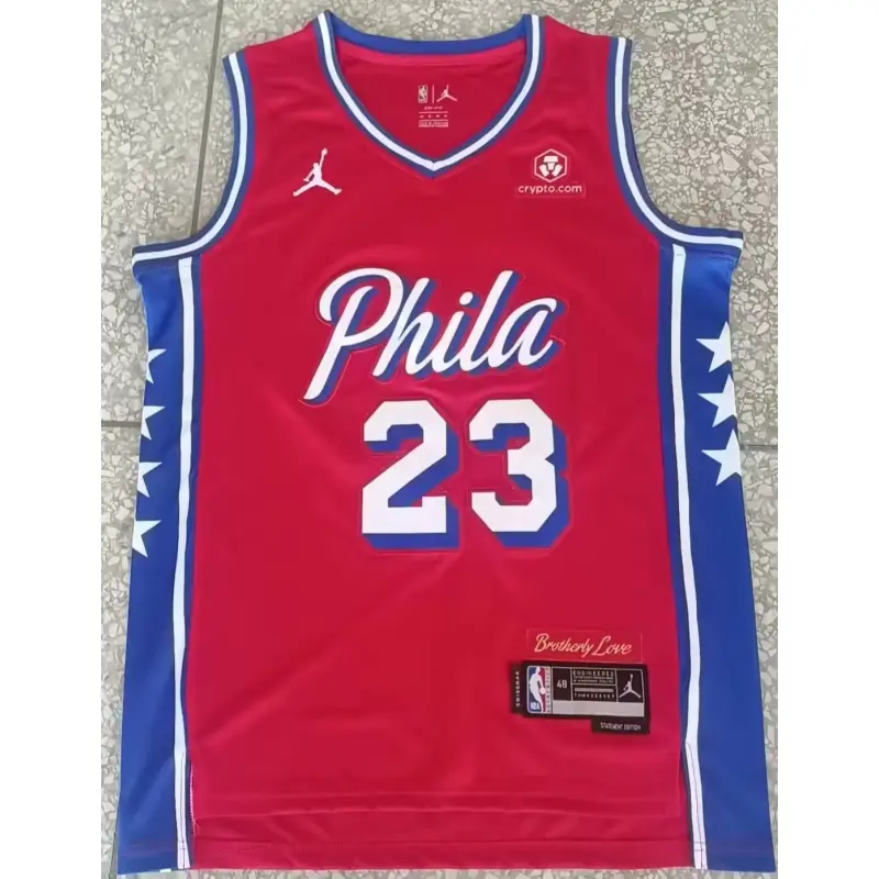 Camiseta Lebron James #23 Philadelphia 76ers 2026 Rojo