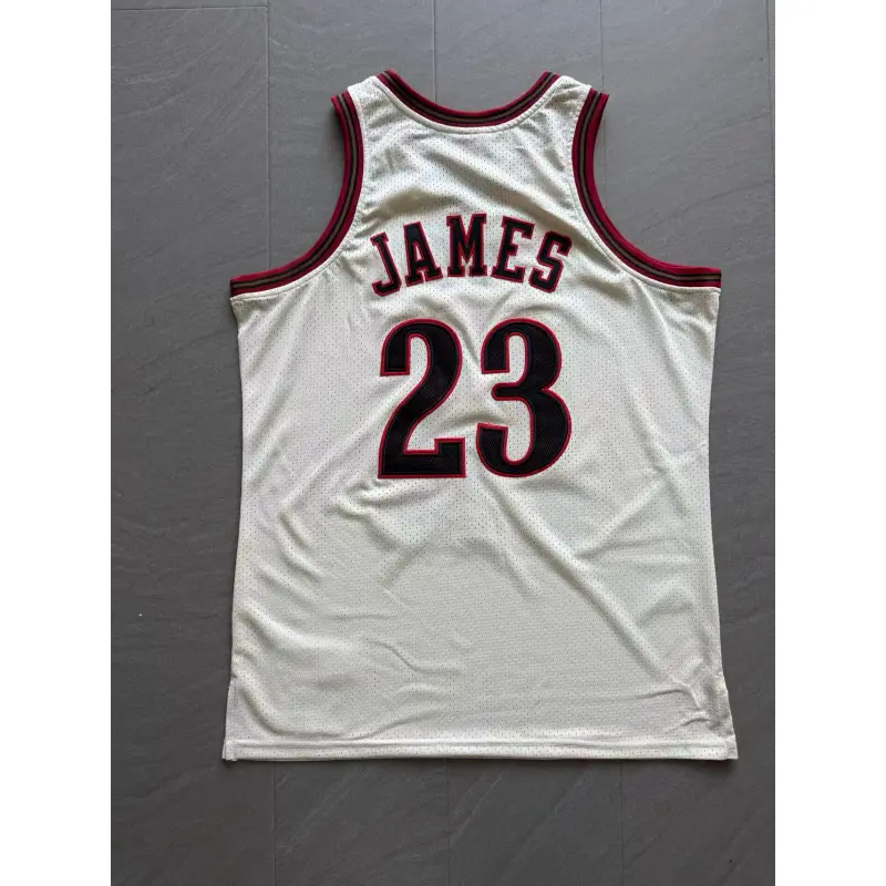 Camiseta Lebron James #23 Philadelphia 76ers Blanco Classic Edition Mitchell & Ness