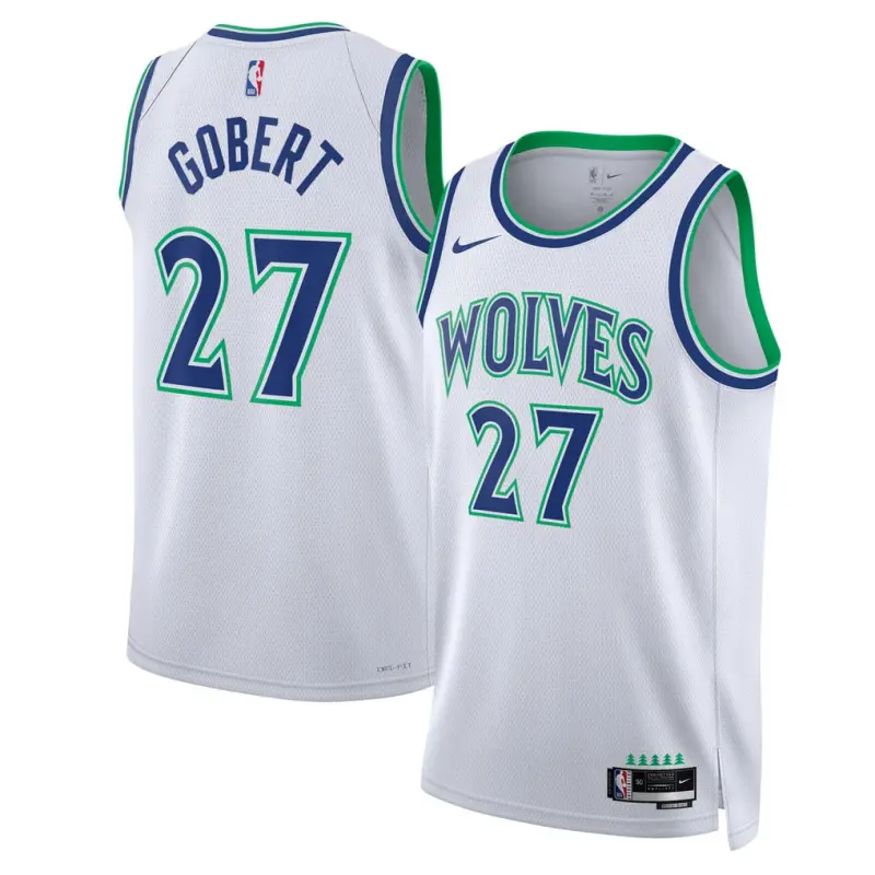 Camiseta Rudy Gobert #27 Minnesota Timberwolves 2027 Blanco