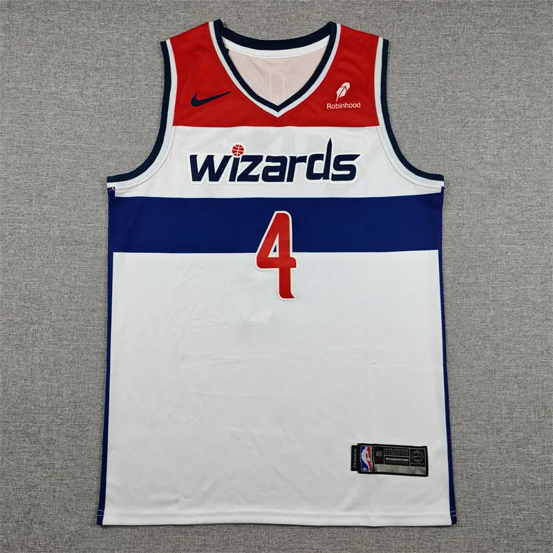 Camiseta AJ Dybantsa #4 Washington Wizards 2026 Blanco