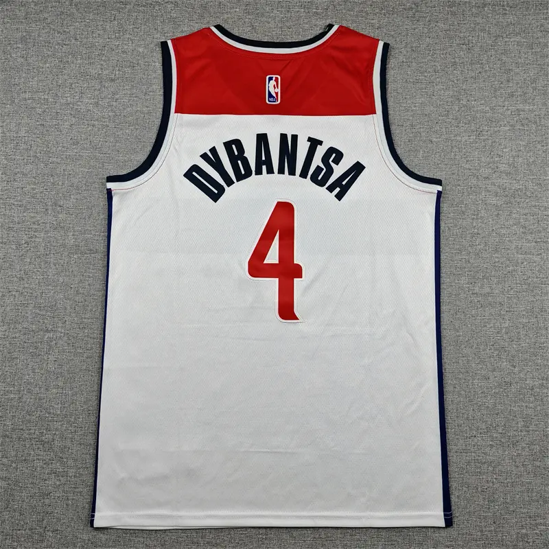 Camiseta AJ Dybantsa #4 Washington Wizards 2026 Blanco