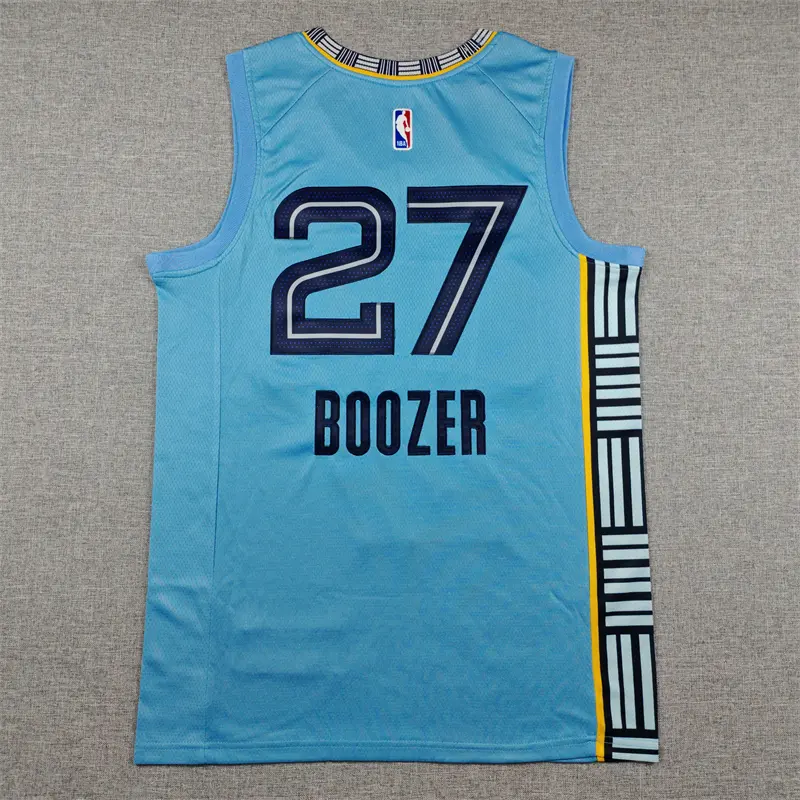 Camiseta Cameron Boozer #27 Memphis Grizzlies 2027 Azul Claro