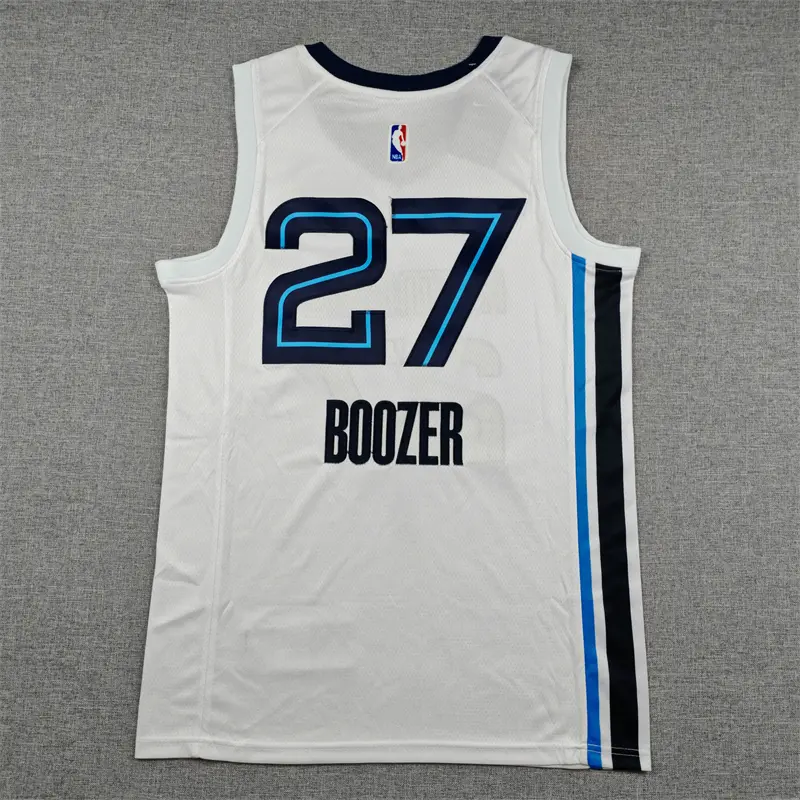 Camiseta Cameron Boozer #27 Memphis Grizzlies Blanco 2027