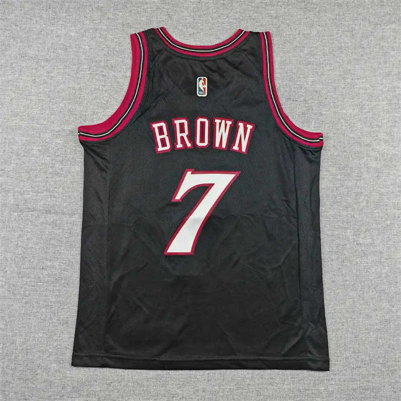 Camiseta Jaylen Brown #7 Philadelphia 76ers 2026 Negro Icon Edition Niño