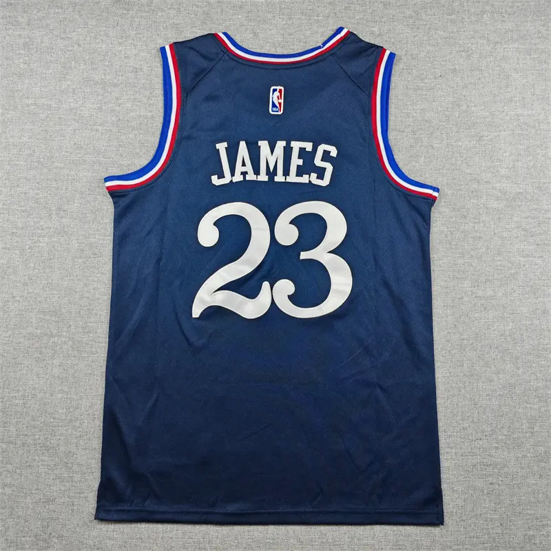 Camiseta Lebron James #23 Philadelphia 76ers 2026 Azul Oscuro City Edition