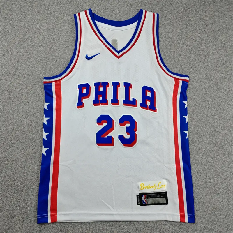 Camiseta Lebron James #23 Philadelphia 76ers 2026 Blanco Classic Edition Niño