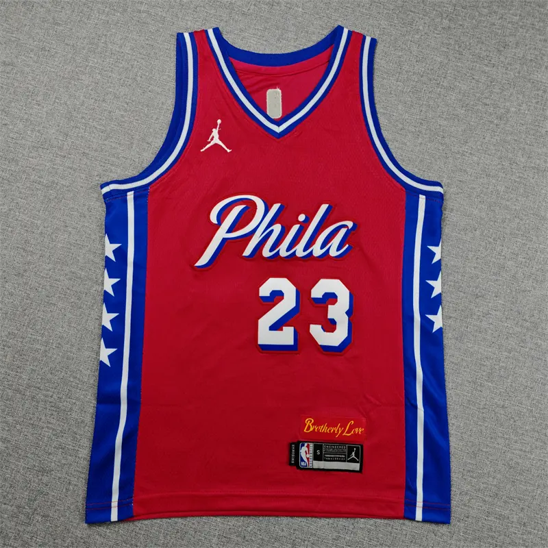 Camiseta Lebron James #23 Philadelphia 76ers 2026 Rojo Icon Edition Niño