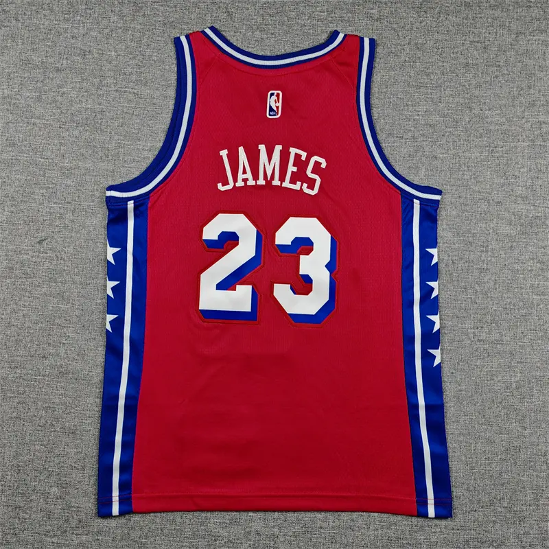 Camiseta Lebron James #23 Philadelphia 76ers 2026 Rojo Icon Edition Niño
