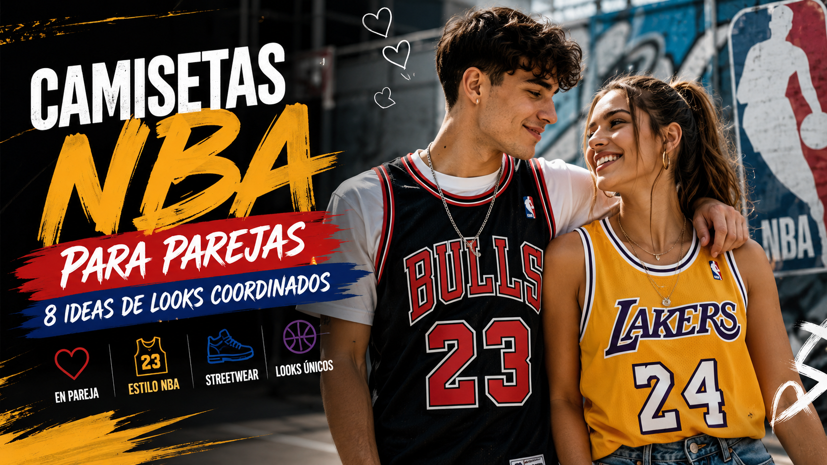 Camisetas NBA para Parejas: 8 Ideas de Looks Coordinados