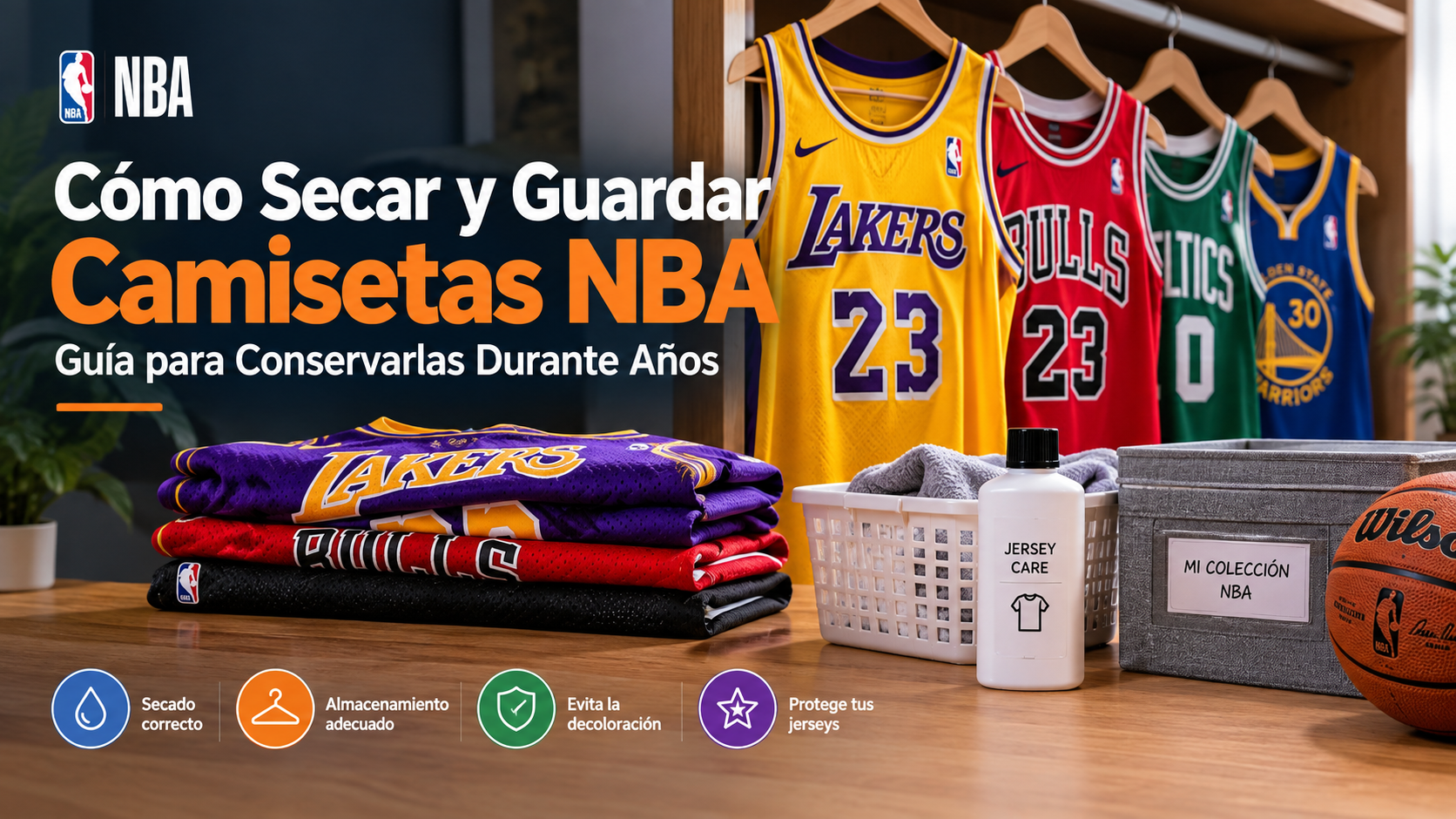 Cómo Secar y Guardar Camisetas NBA: Guía para Conservarlas Durante Años