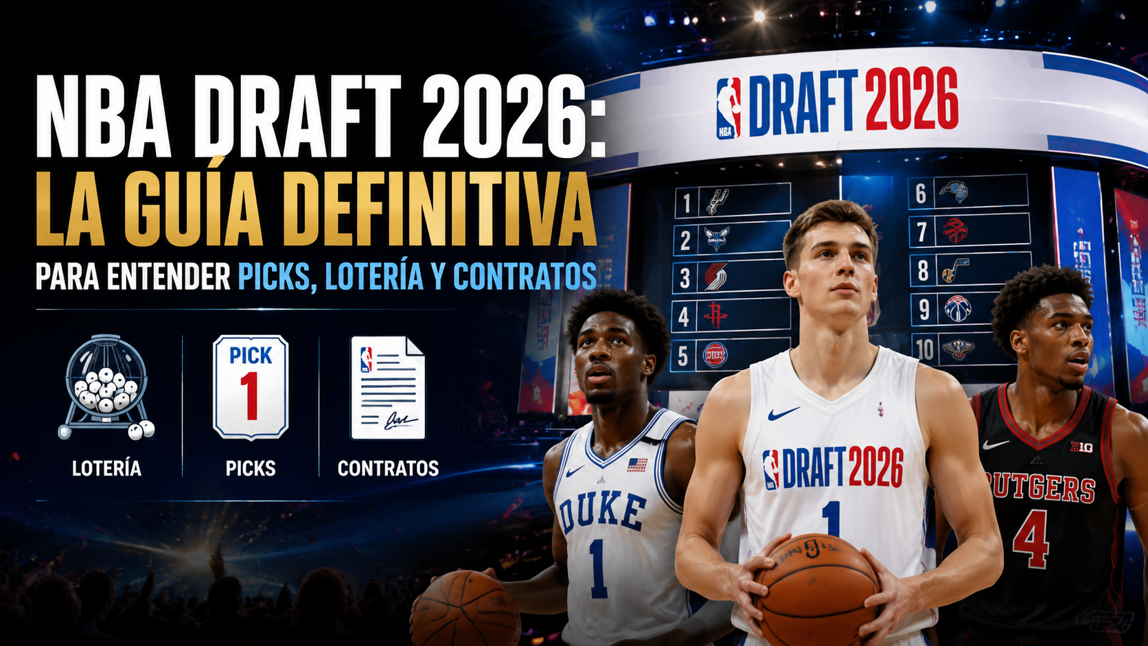 NBA Draft 2026: la guía definitiva para entender picks, lotería y contratos
