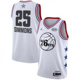 Camiseta Ben Simmons #25 Philadelphia 76ers 2019 All Star Blanco