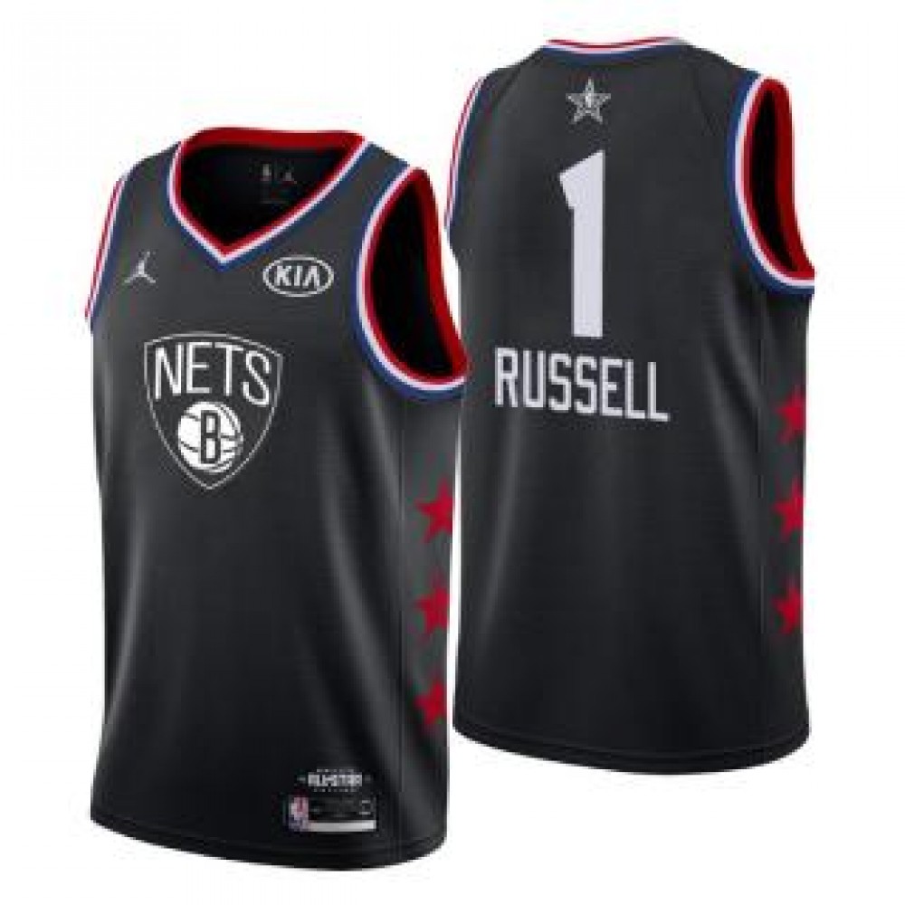 Camiseta D'Angelo Russell #1 Brooklyn Nets 2019 All Star Negro ⋆ ...