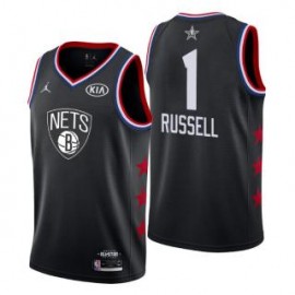 Camiseta D'Angelo Russell #1 Brooklyn Nets 2019 All Star Negro