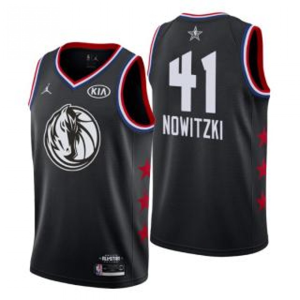 Camiseta Dirk Nowitzki Dallas Mavericks 2019 Star Negro ⋆ MiCamisetaNBA