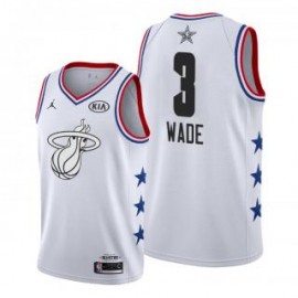 Camiseta Dwyane Wade #3 Miami Heat 2019 All Star Blanco