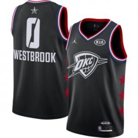 Camiseta Russell Westbrook #0 Oklahoma City Thunder 2019 All Star Negro