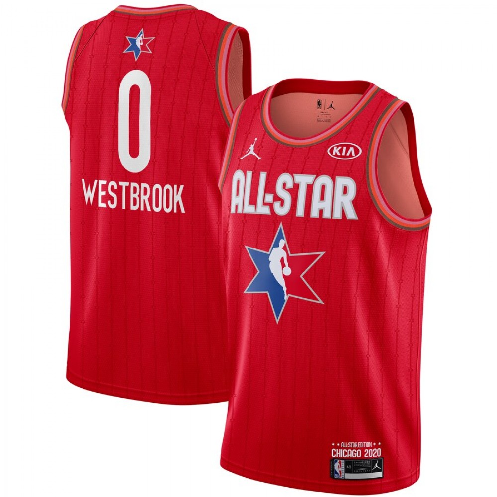 Camiseta Russell Westbrook #0 All Star 2020 Rojo Camiseta Russell Westbrook #0 All Star 2020 Rojo