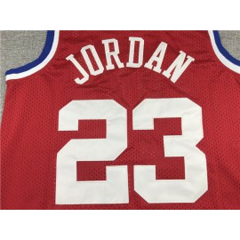 Camiseta Michael Jordan #23 1989 All Star Rojo Mitchell & Ness Camiseta Michael Jordan #23 1989 All Star Rojo Mitchell & Ness