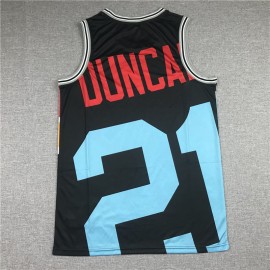 Camiseta Tim Duncan #21 San Antonio Spurs 2020 Multicolor Estampado Edition