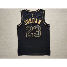 Camiseta Michael Jordan #23 Chicago Bulls 2019 Negro Gold Edition Camiseta Michael Jordan #23 Chicago Bulls 2019 Negro Gold Edition