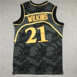Camiseta Dominique Wilkins #21 Atlanta Hawks Negro Classic Edition
