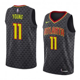 Camiseta Trae Young #11 Atlanta Hawks 18/19 Negro Icon Edition