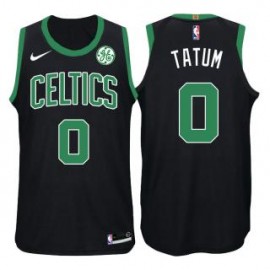 Camiseta Jayson Tatum #0 Boston Celtics 17/18 Negro