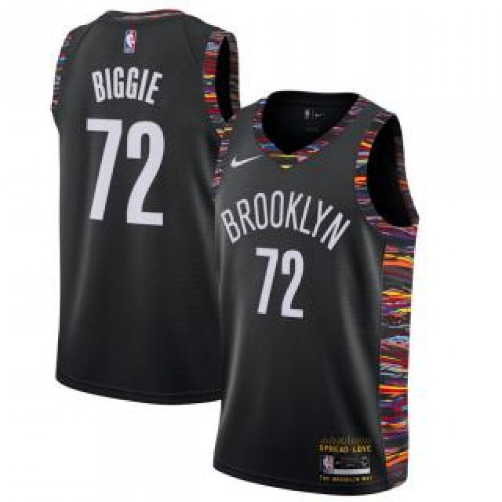 Camiseta Biggie #72 Brooklyn Nets 18/19 Negro City Edition Camiseta Biggie #72 Brooklyn Nets 18/19 Negro City Edition