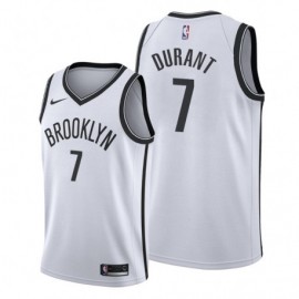 Camiseta Kevin Durant #7 Brooklyn Nets 19/20 Blanco Association Edition